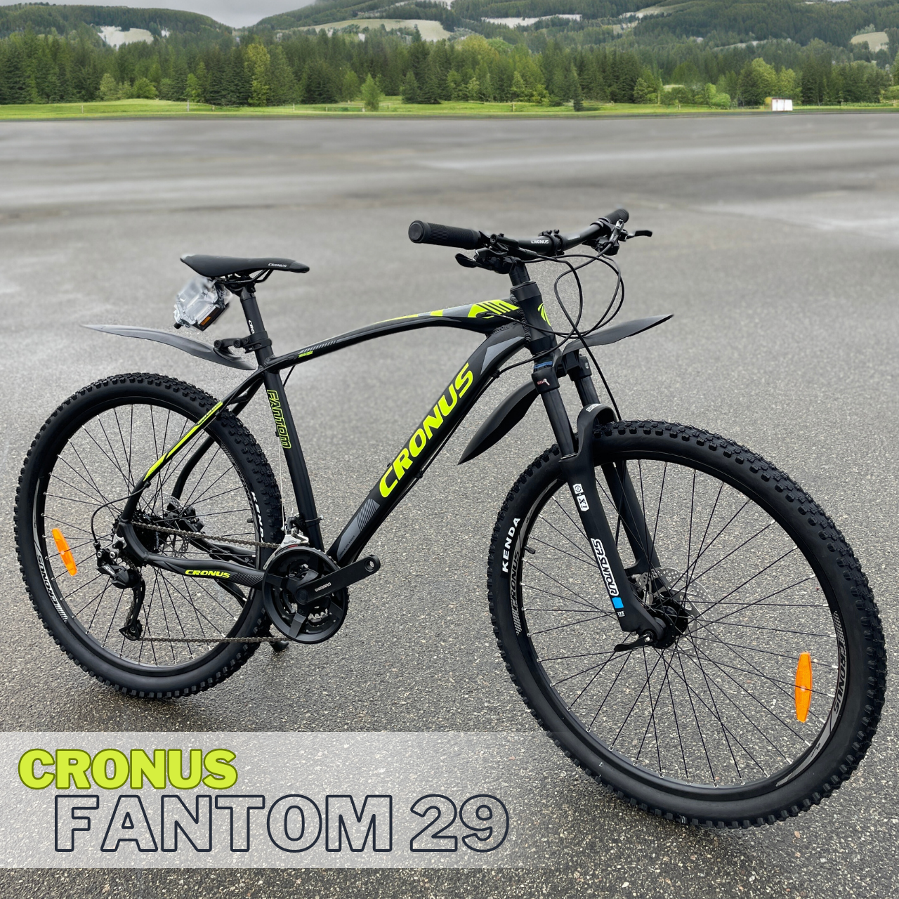 Велосипед CRONUS FANTOM 29" 21" Черный/Желтый - фото 8