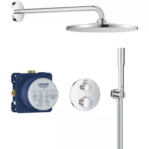 Душевая система скрытого монтажа Grohe Grohtherm 34869000 с термостатом (35624057)