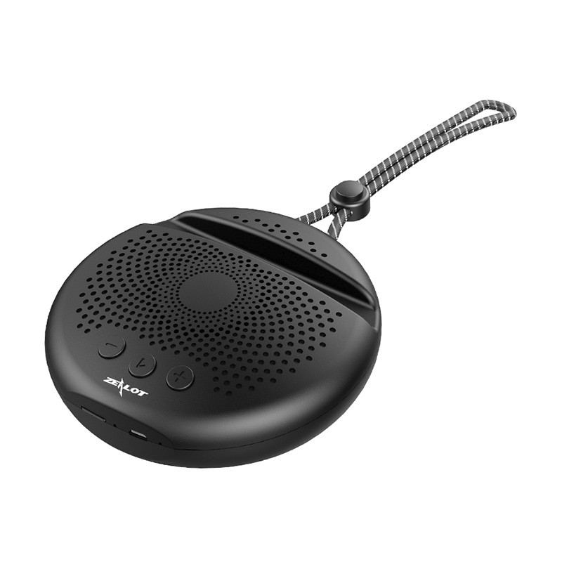 Портативная колонка ZEALOT S24 Black с подставкой для смартфона