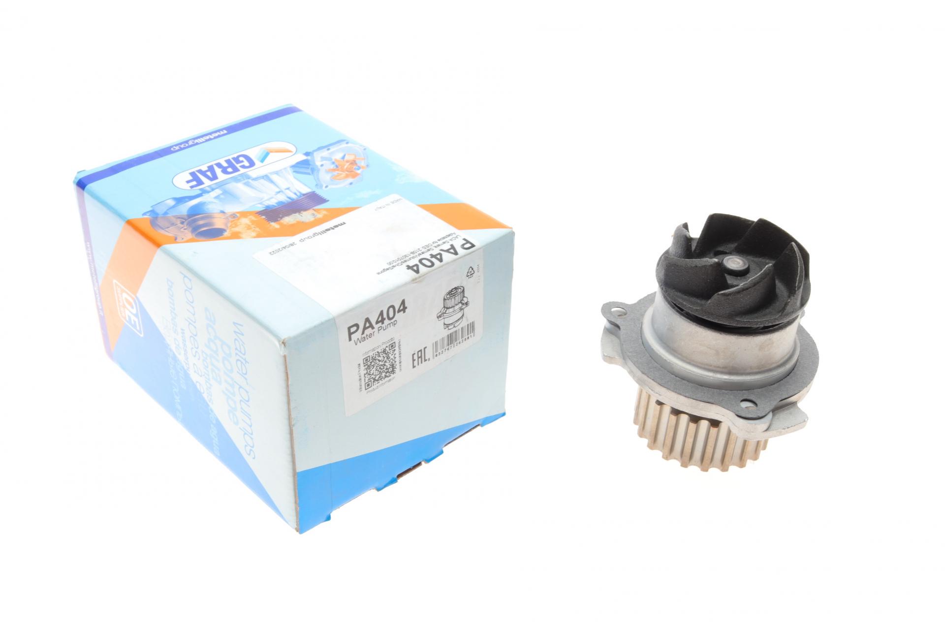 Помпа воды Graf Lada Samara 2108-2115 ВАЗ 2108 1.1/1.3/1.5 86-13 21z B/B 6 лоп. PA404