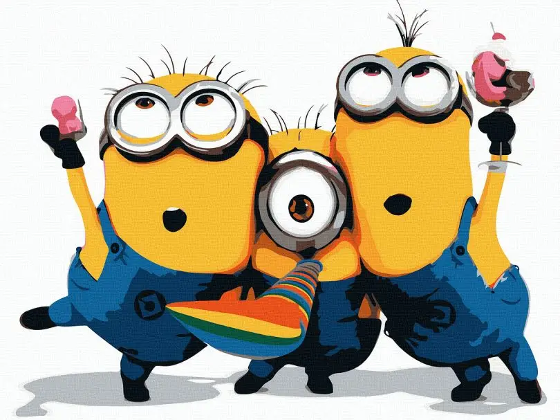 Картина по номерам Brushme Миньоны 40x50 см (BRM38487)