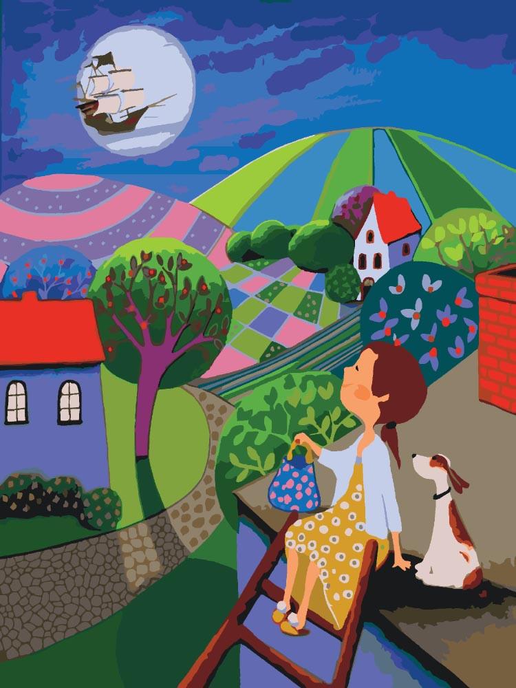 Картина по номерам Идейка Ночное приключение 30x40 см (skl-КНО2316)