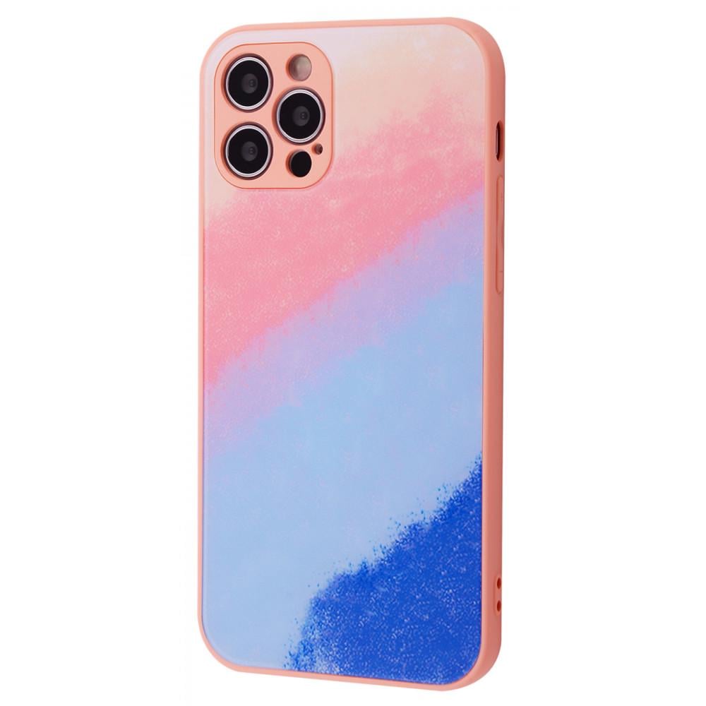 Чехол PRC Bright Colors Case Without Logo (TPU) iPhone 13 pink/blue Розовый Синий