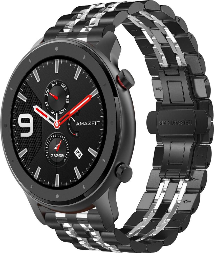 Браслет металлический Spinye Line для Amazfit GTR 47mm Black Silver (28979-03)