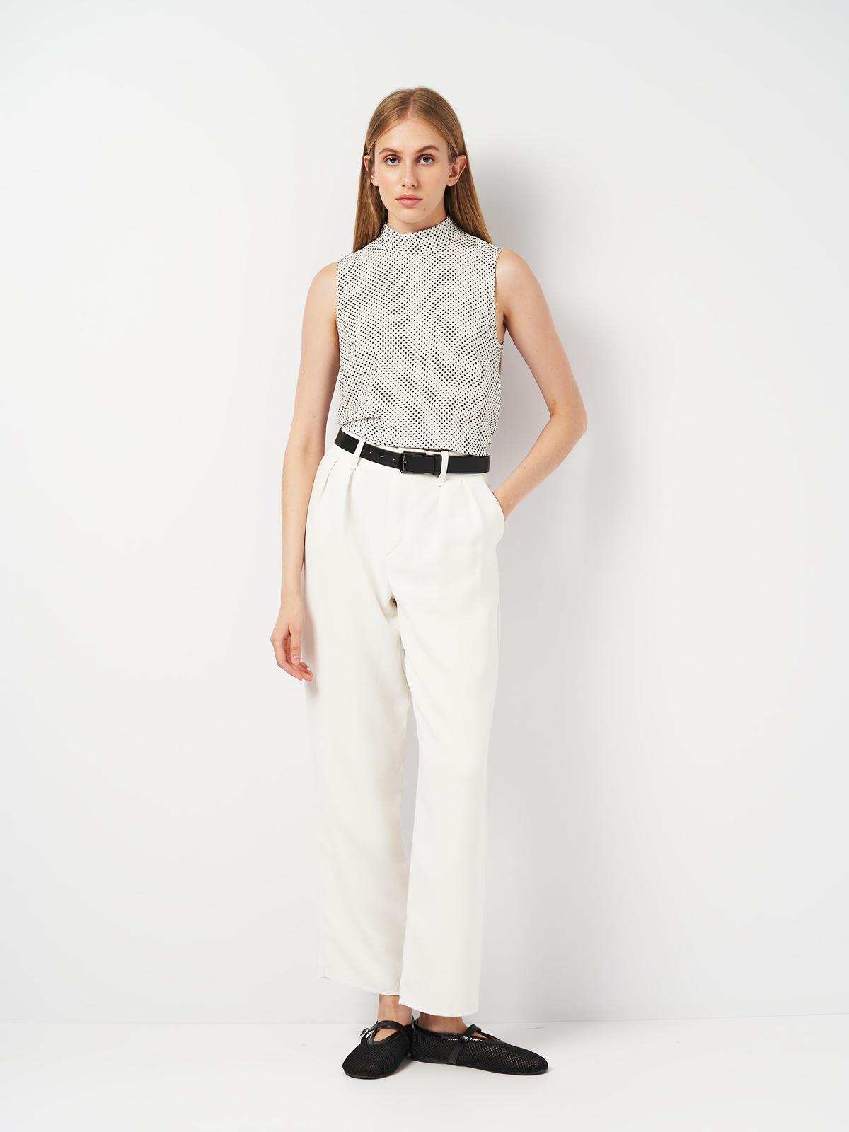 Блуза без рукава р. 38 Бело-черный (4200744ral) - фото 3 Блуза без рукава р. 38 Бело-черный (4200744ral) - фото 3