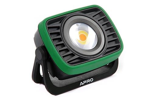 Прожектор акумуляторний Apro 2х Li-ion 21700 8000 мАг 15 Вт 1500 Лм
