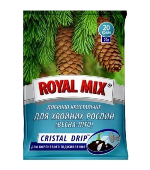 Удобрение Cristal Drip для хвойных ТД Гекса-Украина 04-01-081 20 г (IR01714)