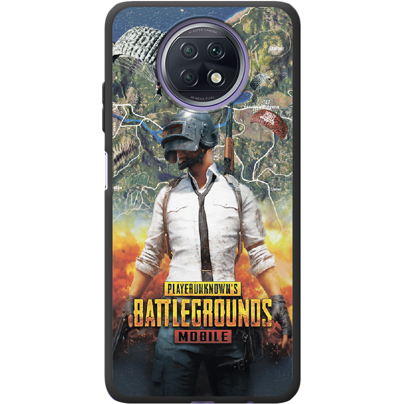 Чехол BoxFace Xiaomi Redmi Note 9T PUBG Mobile Черный силикон (42123-up2309-42207)