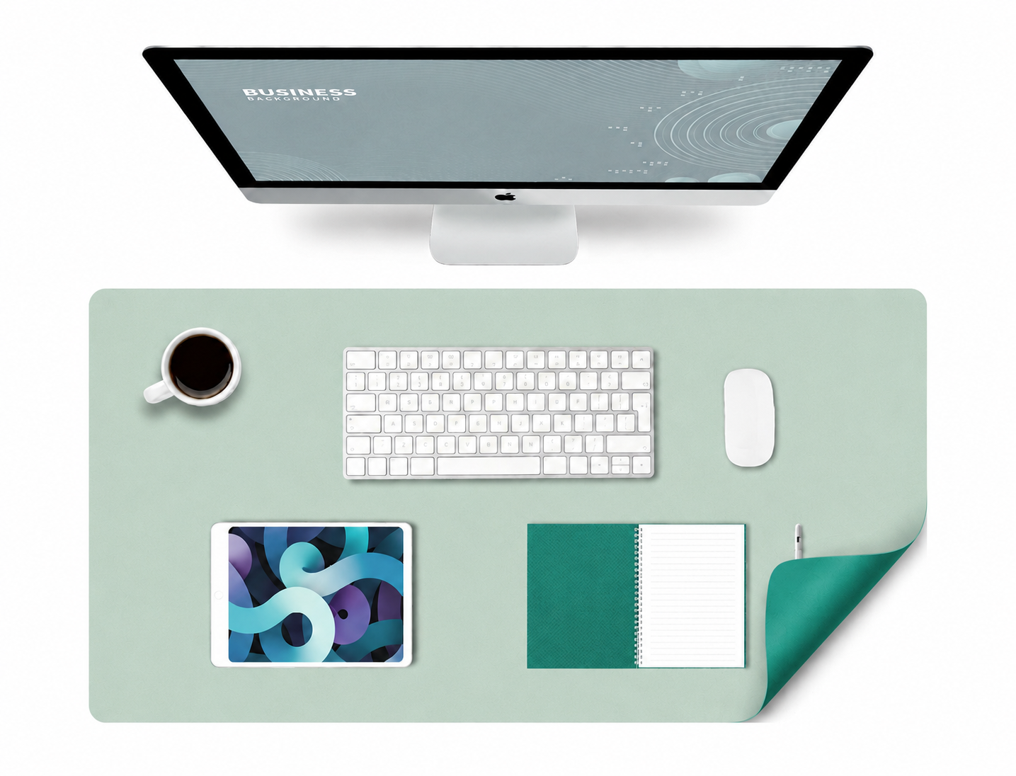 Ігрова поверхня Desk Mat Ultra Slim 900x400x1,8 мм Mint/Green Ігрова поверхня Desk Mat Ultra Slim 900x400x1,8 мм Mint/Green