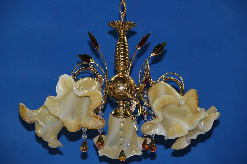 Люстра с плафонами Ray L80068/5FGD Коричневый (IR006208)