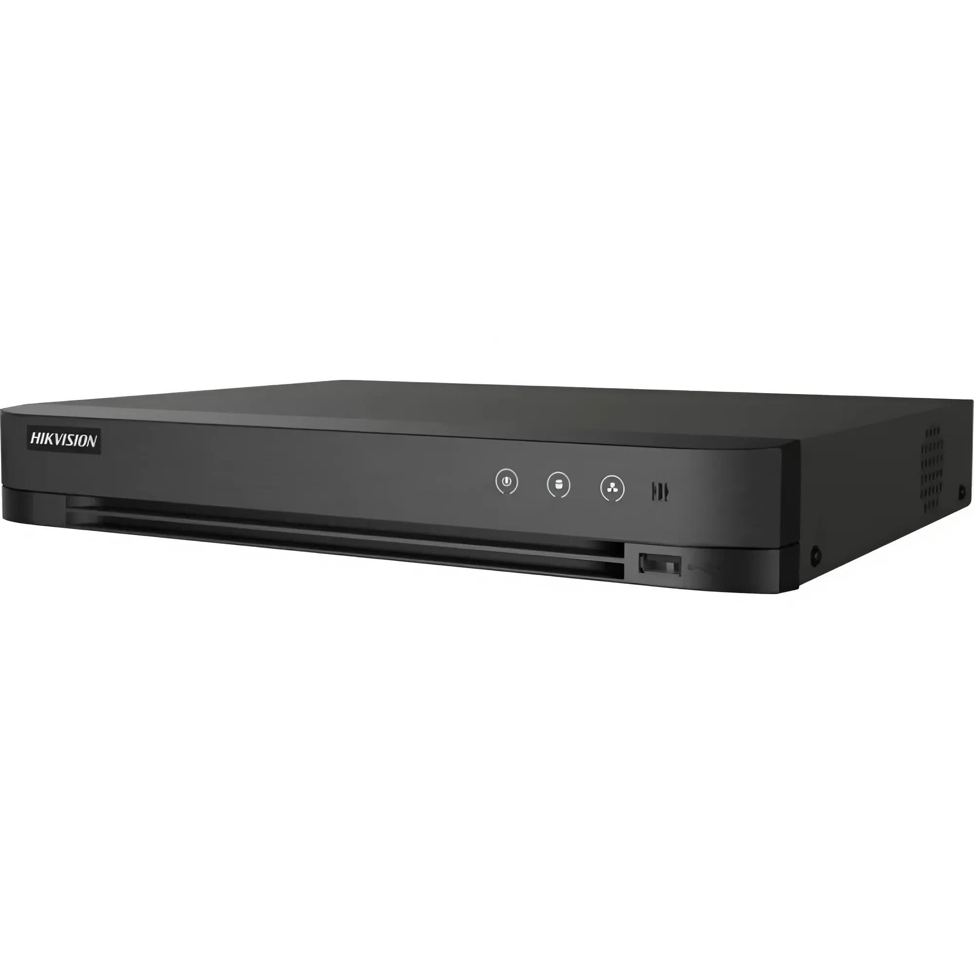 Видеорегистратор Hikvision iDS-7208HQHI-M1/XT 1U 1HDD 96 Мбит/с AcuSense Черный (99-00019966)