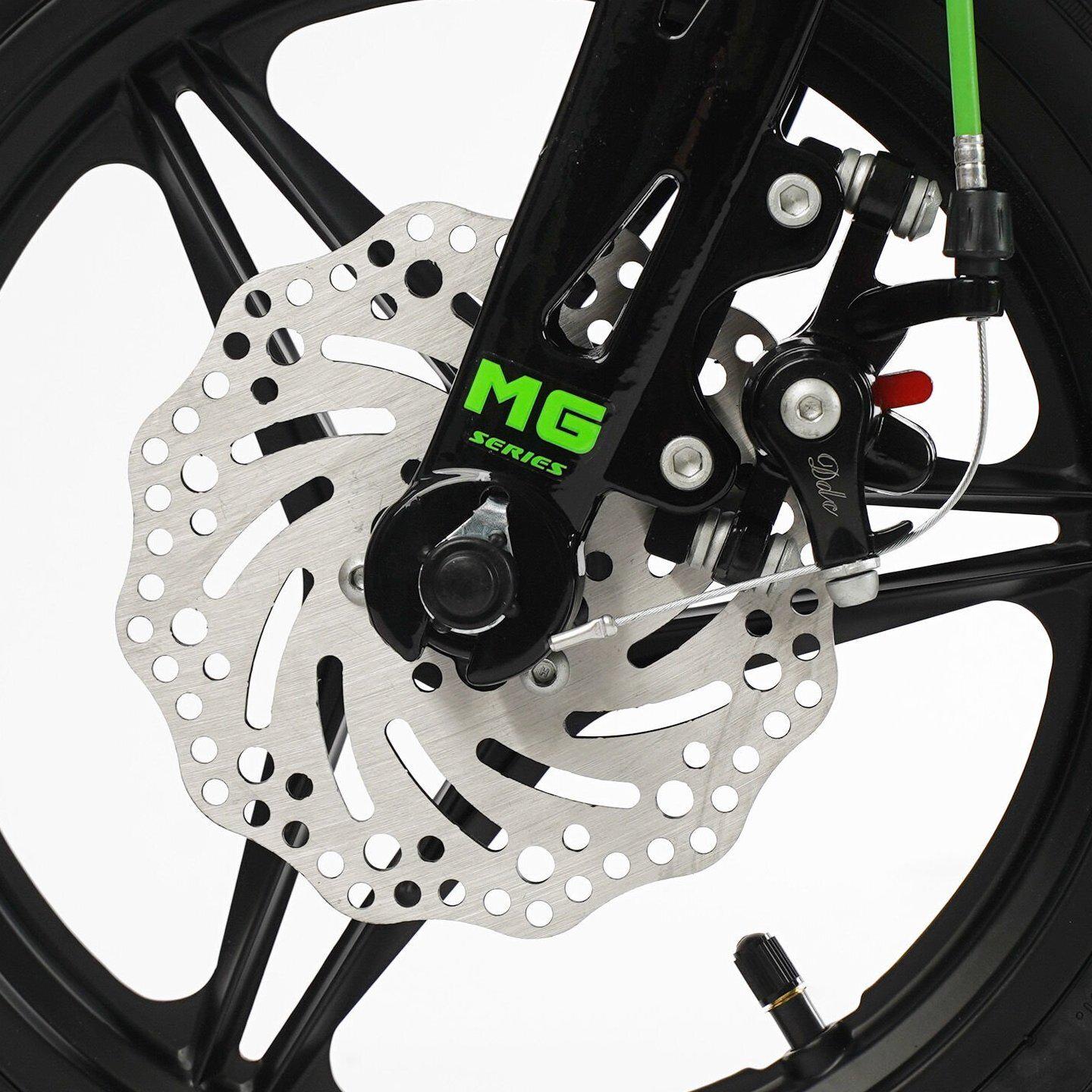 Велосипед двухколесный Corso Connect 14" детский магниевый Зеленый - фото 4