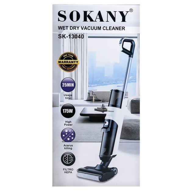 Пылесос аккумуляторный Sokany SK-13040 для сухой и влажной уборки 175 Вт (30293925) - фото 6 Пылесос аккумуляторный Sokany SK-13040 для сухой и влажной уборки 175 Вт (30293925) - фото 6