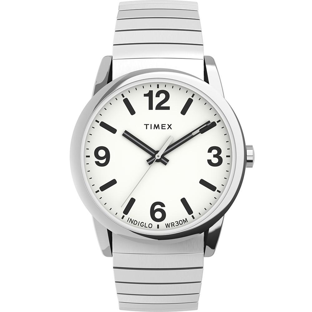 Наручний годинник чоловічий Timex Easy Reader Bold кварцевий Silver (Tx2u98800)