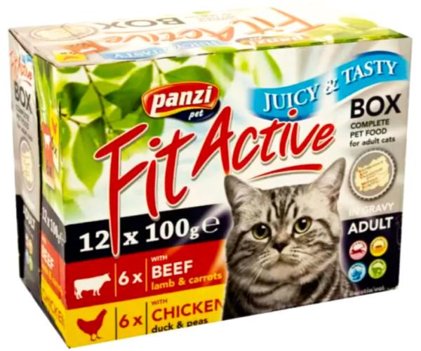 Корм вологий для кішок Panzi FitActive Cat по 100 г 12 шт. Корм вологий для кішок Panzi FitActive Cat по 100 г 12 шт.