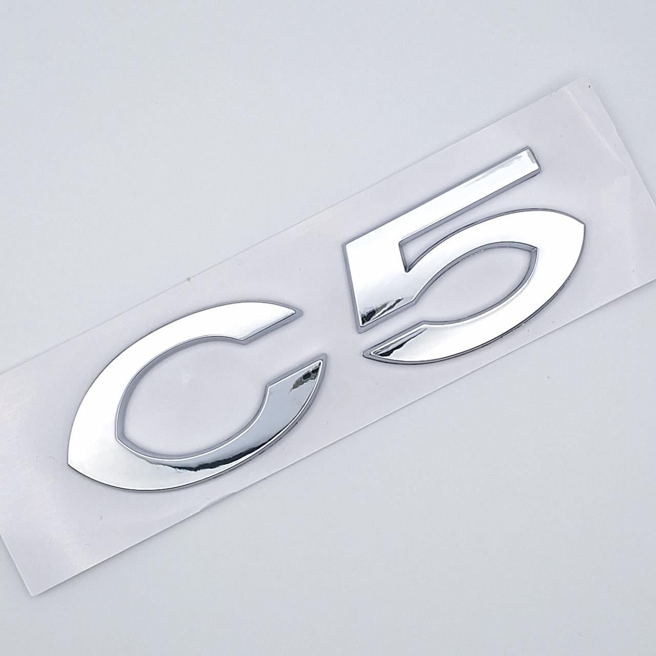 Эмблема надпись C5 Citroen Хром глянцевый (2343549180)