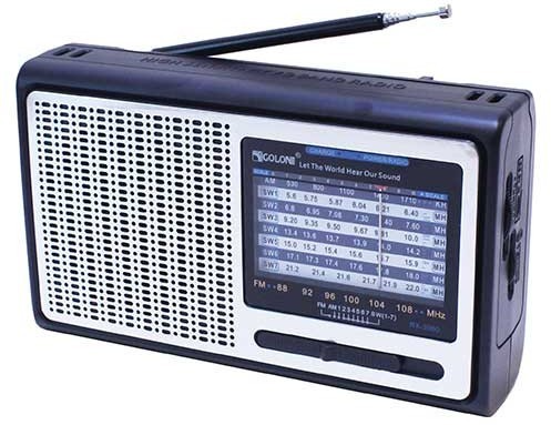 Радіоприймач Golon RX-3060 FM AM SW із вбудованим акумулятором (ML-04680)
