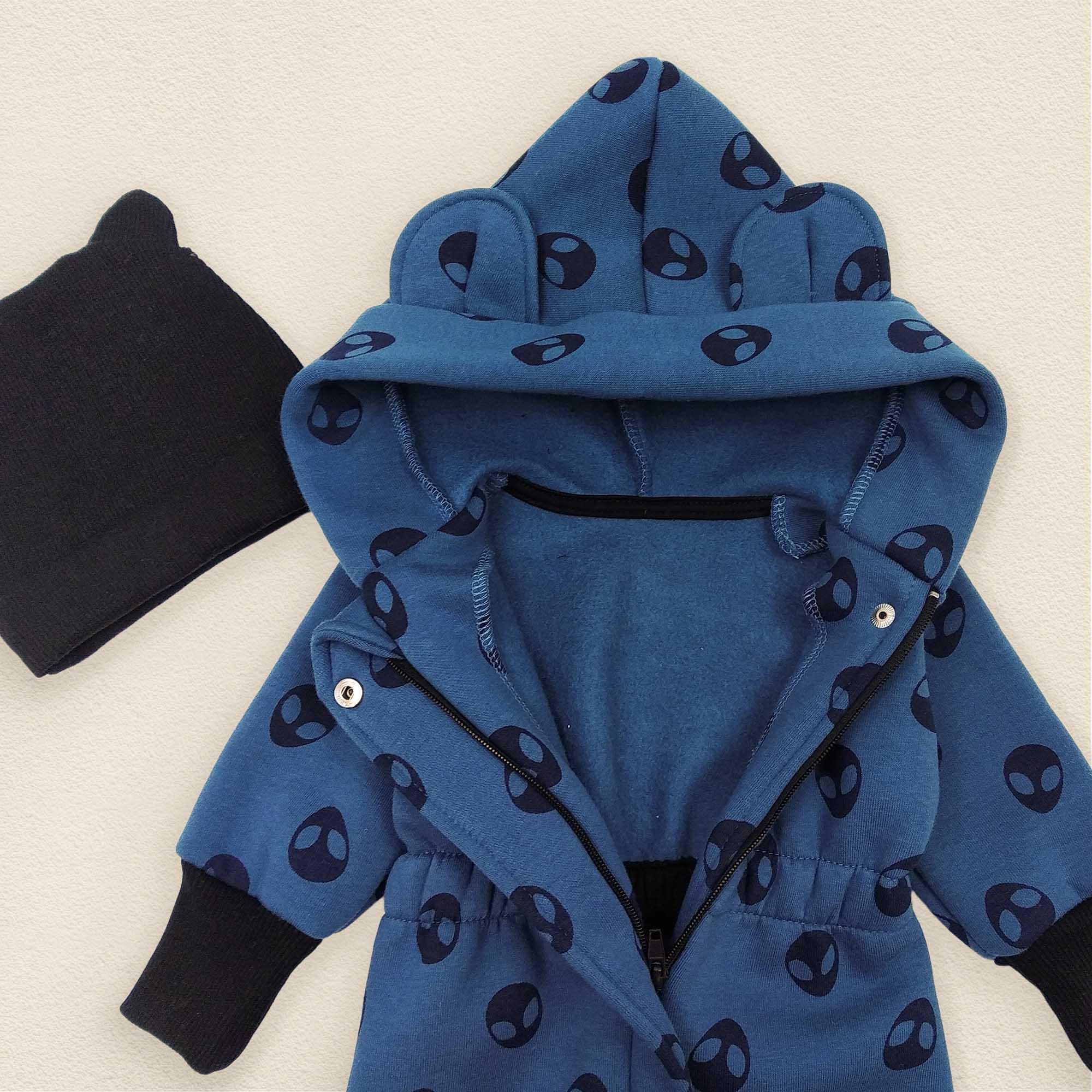 Комбинезон детский Dexter's Aliens 2142 74 см Синий (d2142-22) - фото 2 Комбинезон детский Dexter's Aliens 2142 74 см Синий (d2142-22) - фото 2