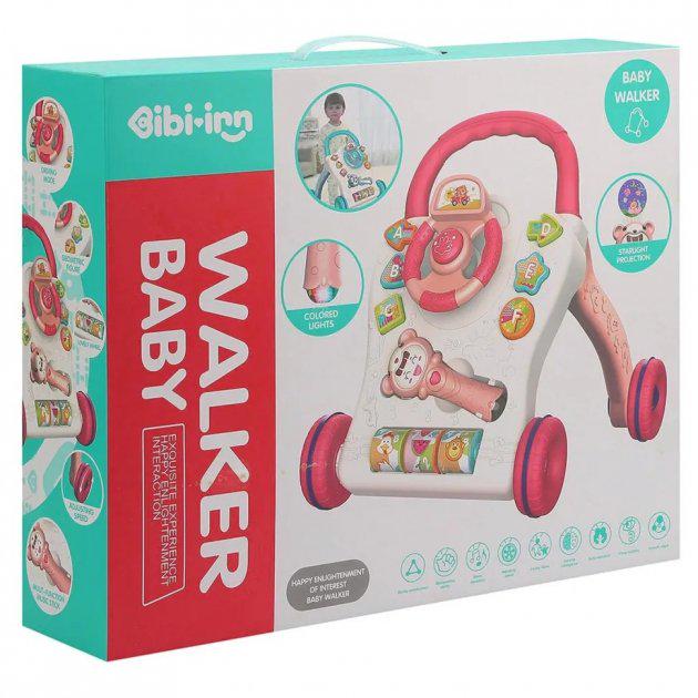 Каталка-ходунки музыкальные детские Bibi-inn Walker Baby 698-63 Красный - фото 6 Каталка-ходунки музыкальные детские Bibi-inn Walker Baby 698-63 Красный - фото 6