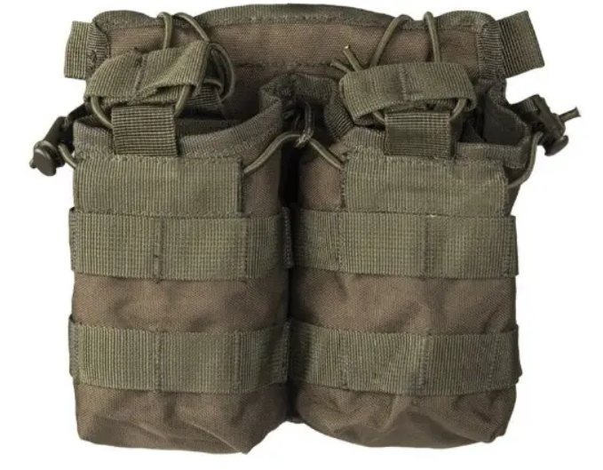 Сумка-подсумок для 2-х Магазинов Mil-Tec 13497001 Open Top Оливковый (NA005504)