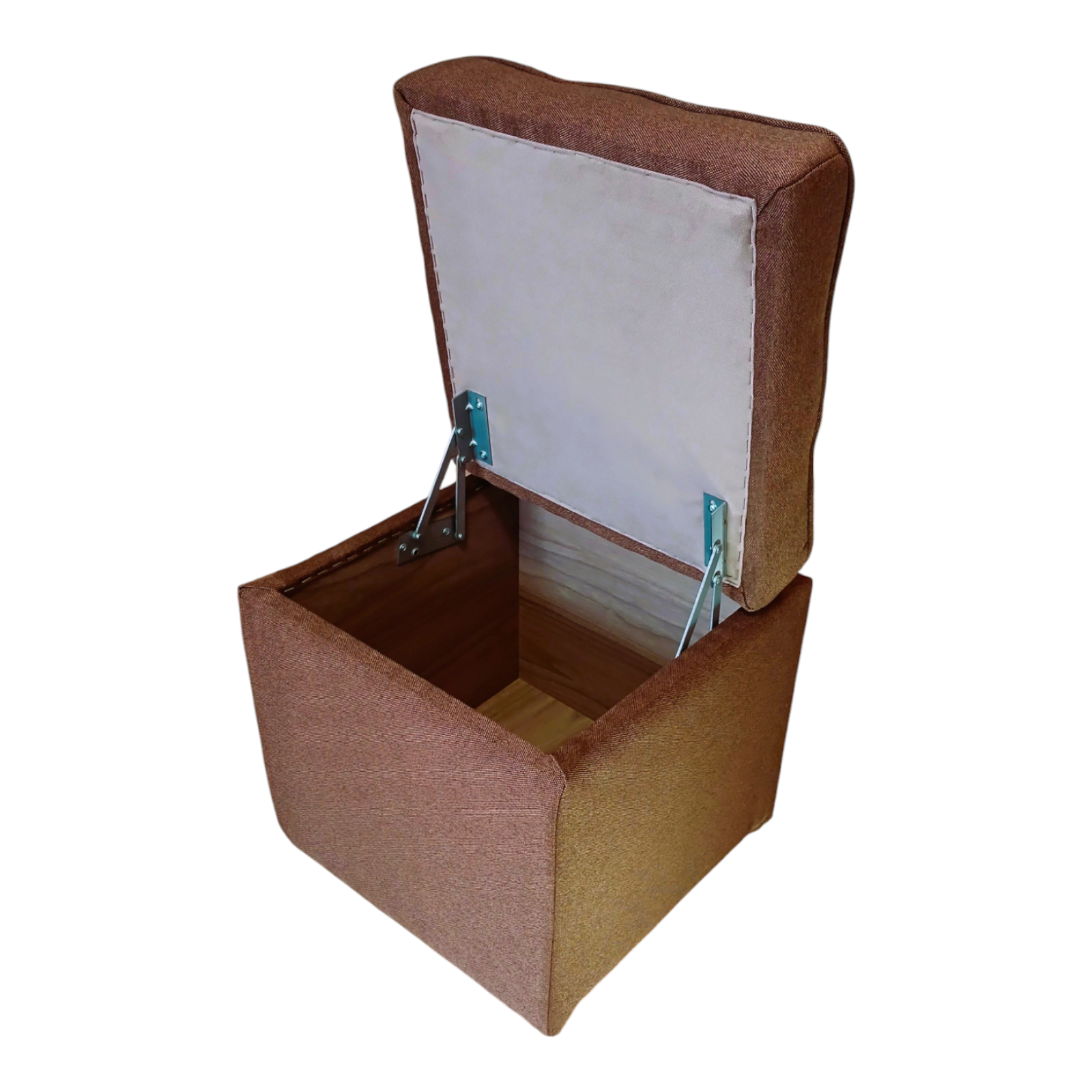 Пуф квадратний Люкс з нішою рогожка Етна 40х40х43 см Каштановий - фото 2 Пуф квадратний Люкс з нішою рогожка Етна 40х40х43 см Каштановий - фото 2