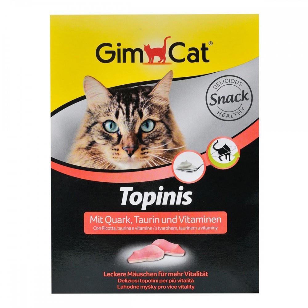 Лакомство для кошек GimCat Topinis в виде мышок с сыром 180 шт. 220 г (1162214521)