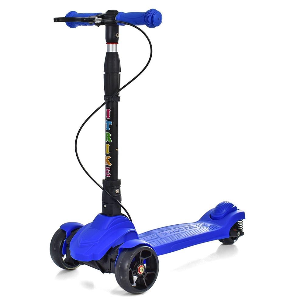 Самокат iTrike JR 3-060-40-BL Черный/Синий