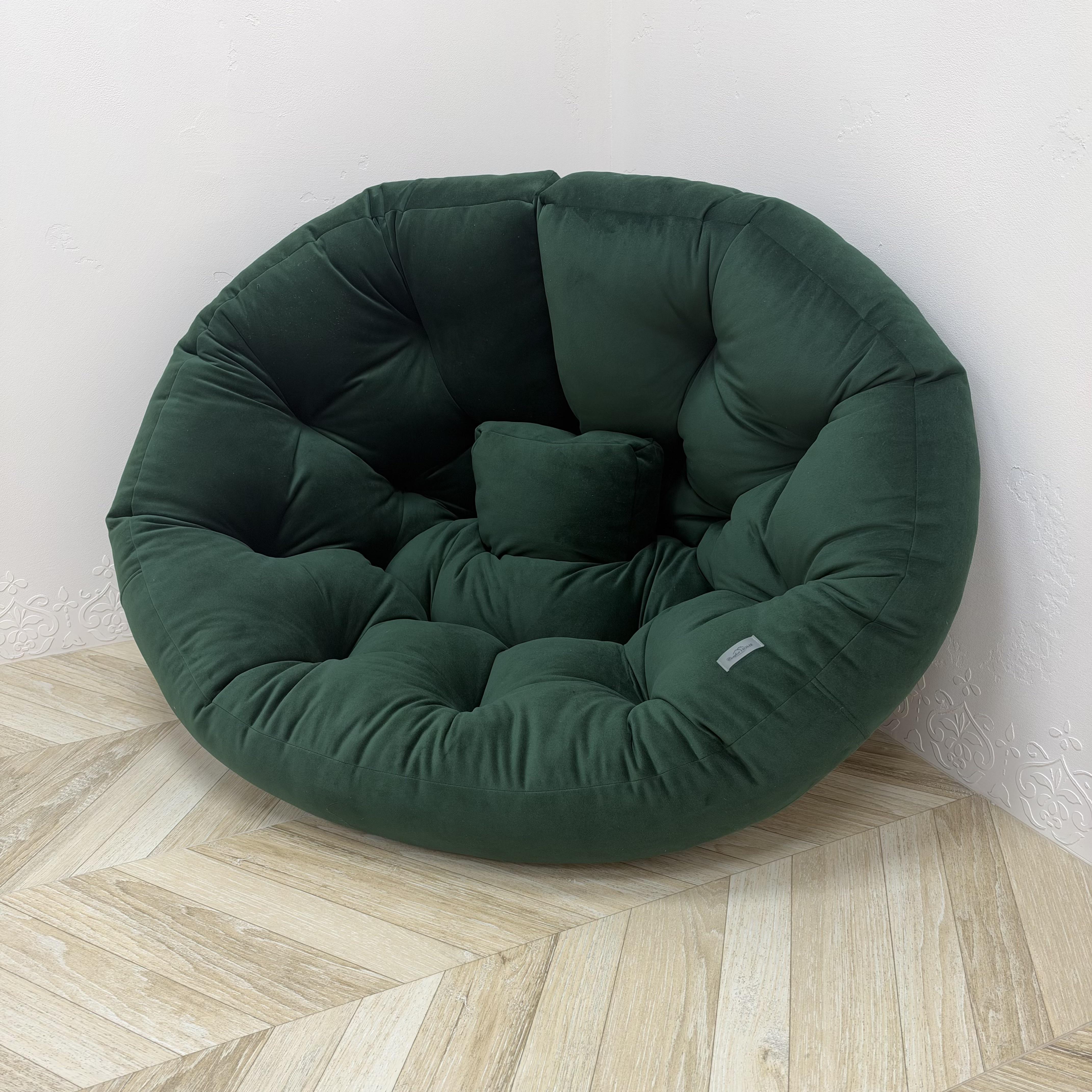 Безкаркасне крісло-матрац трансформер Comfort Home велюрове антикіготь 180x90 см