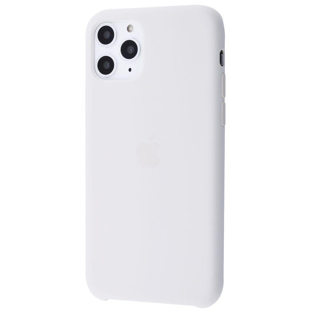 Силиконовый чехол-накладка Apple Silicone Case for iPhone 11 Pro, White (HC) (A)