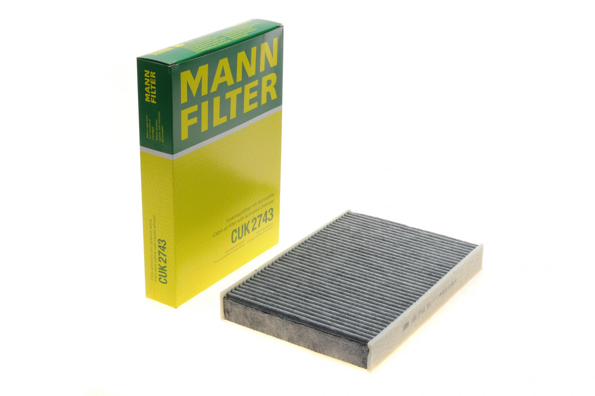 Фильтр салона Mann-Filter для Peugeot 508 10-18 угольный (CUK 2743)