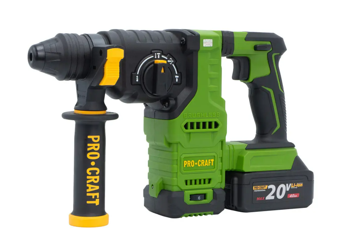 Перфоратор аккумуляторный Procraft PHA30 Кейс с 2 аккумуляторами и зарядным устройством (2435535774) Перфоратор аккумуляторный Procraft PHA30 Кейс с 2 аккумуляторами и зарядным устройством (2435535774)