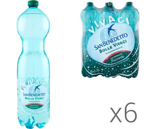 Вода мінеральна слабогазована San Benedetto 6 шт. х 1,5 л (18209) - фото 3 Вода мінеральна слабогазована San Benedetto 6 шт. х 1,5 л (18209) - фото 3