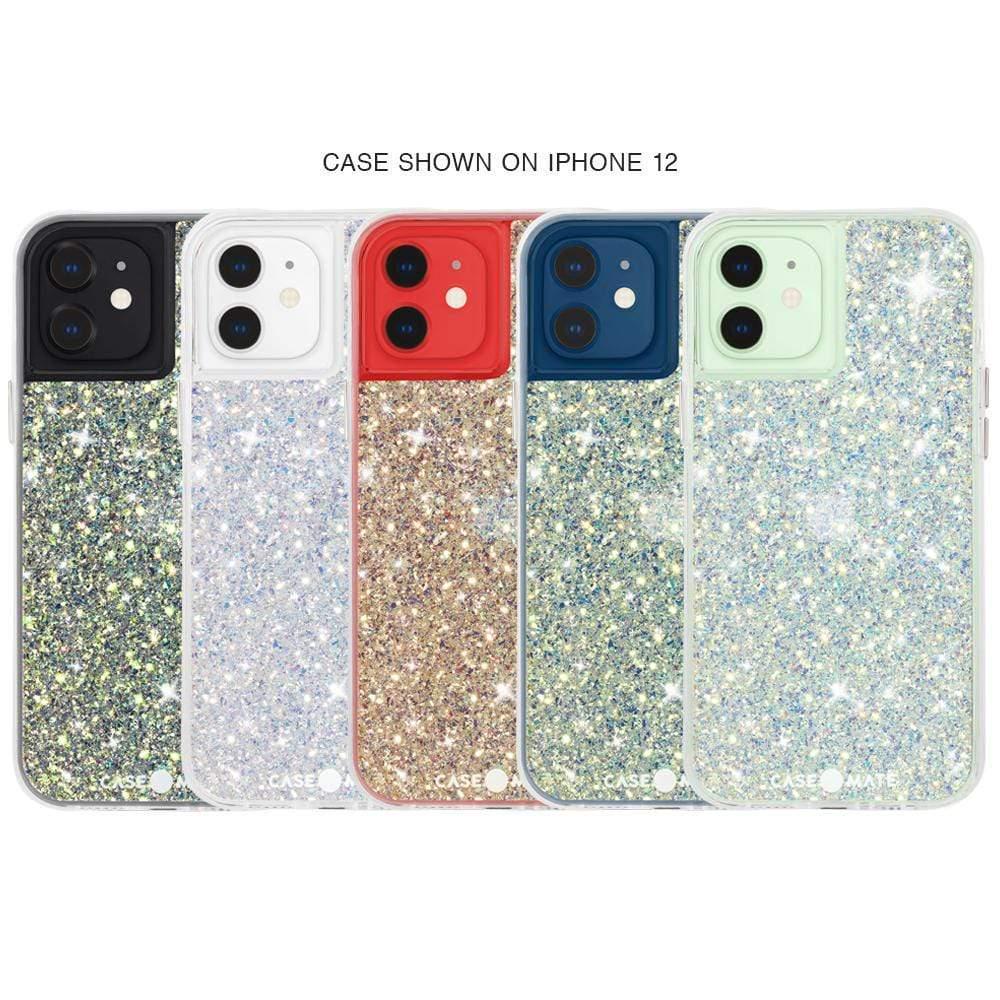 Чехол противоударный с блестками Case-Mate Twinkle CM043536-00 для Iphone 12/12 Pro (6.1") Stardust (Звездная пыль)