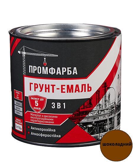Грунт-эмаль антикоррозионная 3в1 ПРОМКРАСКА 2,5 кг 1,85 л Шоколадный (3014750563)