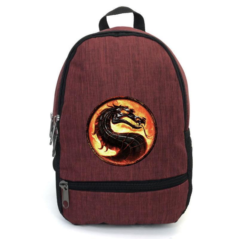 Школьный рюкзак подростковый Cappuccino Toys с принтом Mortal Combat 002 12,5 л Красный (1404954776)
