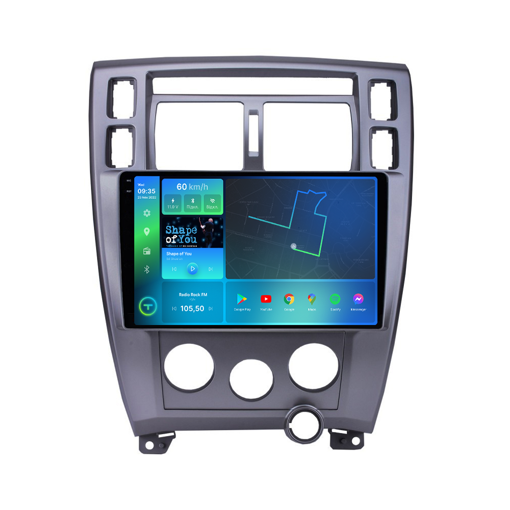 Автомагнитола штатная Torssen 2K F10464 для Hyundai Tucson 1 2004-2009 г. 4G/Carplay/DSP 4/64 GB 10" (202300157)