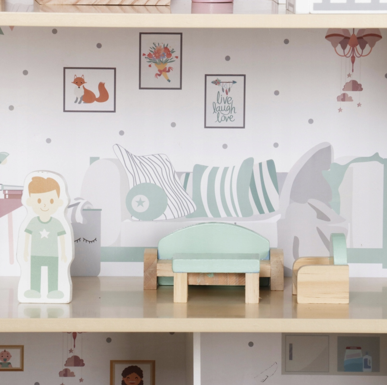 Кукольный домик деревянный CozyHouse с мебелью (2796161317) - фото 9