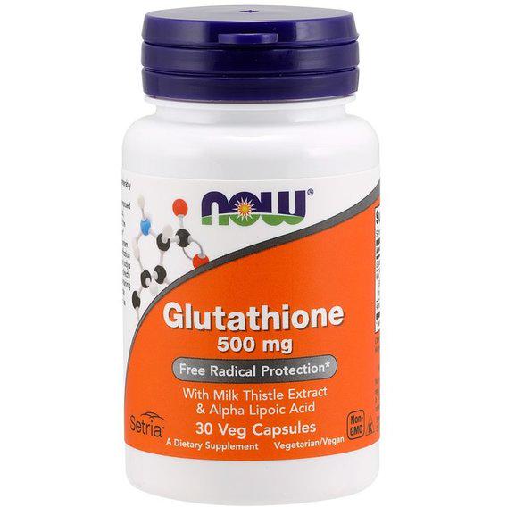 Глутатіон NOW Foods Glutathione 500 мг 30 Veg Caps