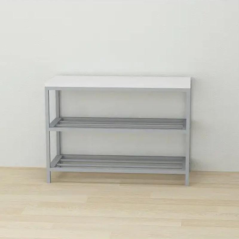 Банкетка универсальная Ferrum-decor Слайм ДСП 16 мм 45x63x26 см Серый/Белый (FRD-104080) - фото 4 Банкетка универсальная Ferrum-decor Слайм ДСП 16 мм 45x63x26 см Серый/Белый (FRD-104080) - фото 4