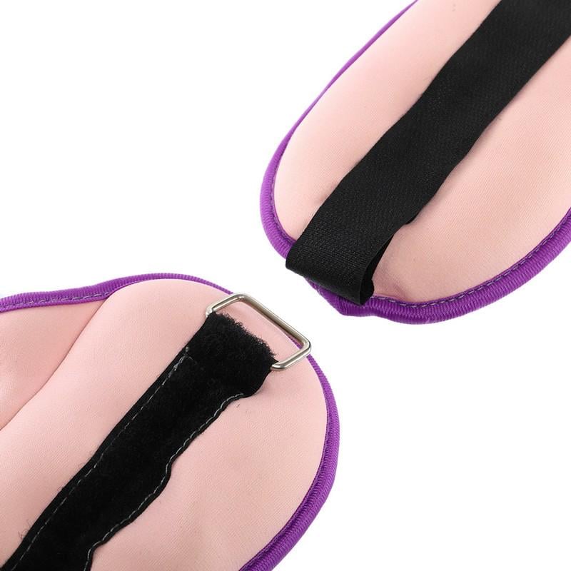 Обтяжувачі-манжети для рук Zelart Pro 2х1 кг Рожевий/Фіолетовий (FI-1965-2_Розовый-фиолетовый) - фото 5