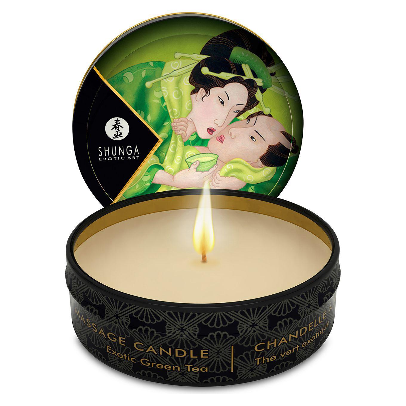 Свічка масажна Shunga Mini Massage Candle-Exotic Green Tea 30 мл (SO2521)
