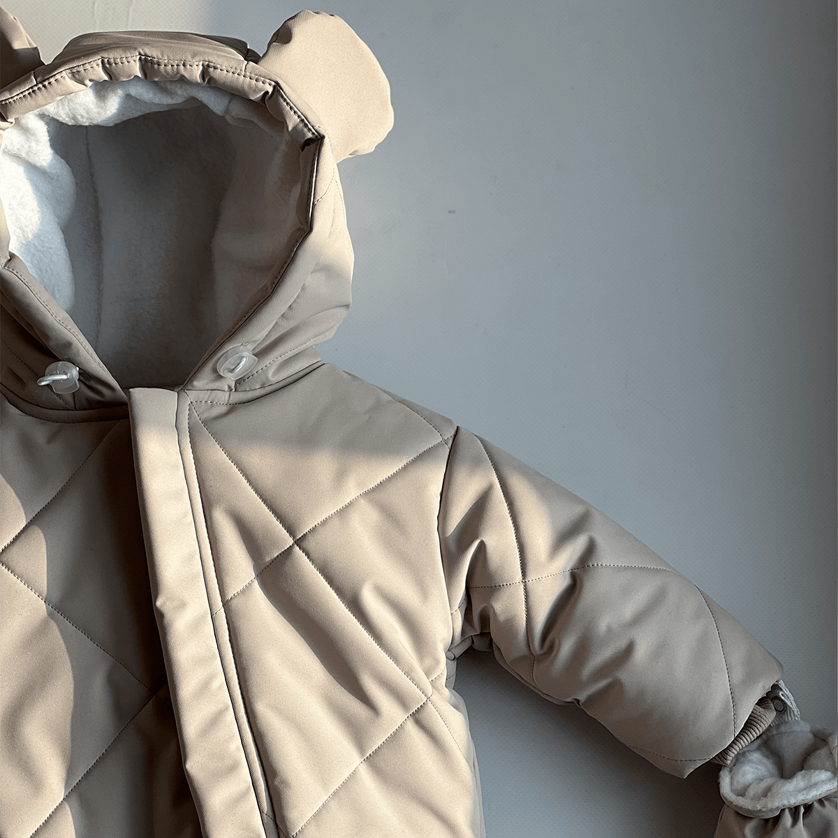 Детский зимний комбинезон Bunny Box водонепроницаемый р. 68 Бежевый (22138765) - фото 2 Детский зимний комбинезон Bunny Box водонепроницаемый р. 68 Бежевый (22138765) - фото 2