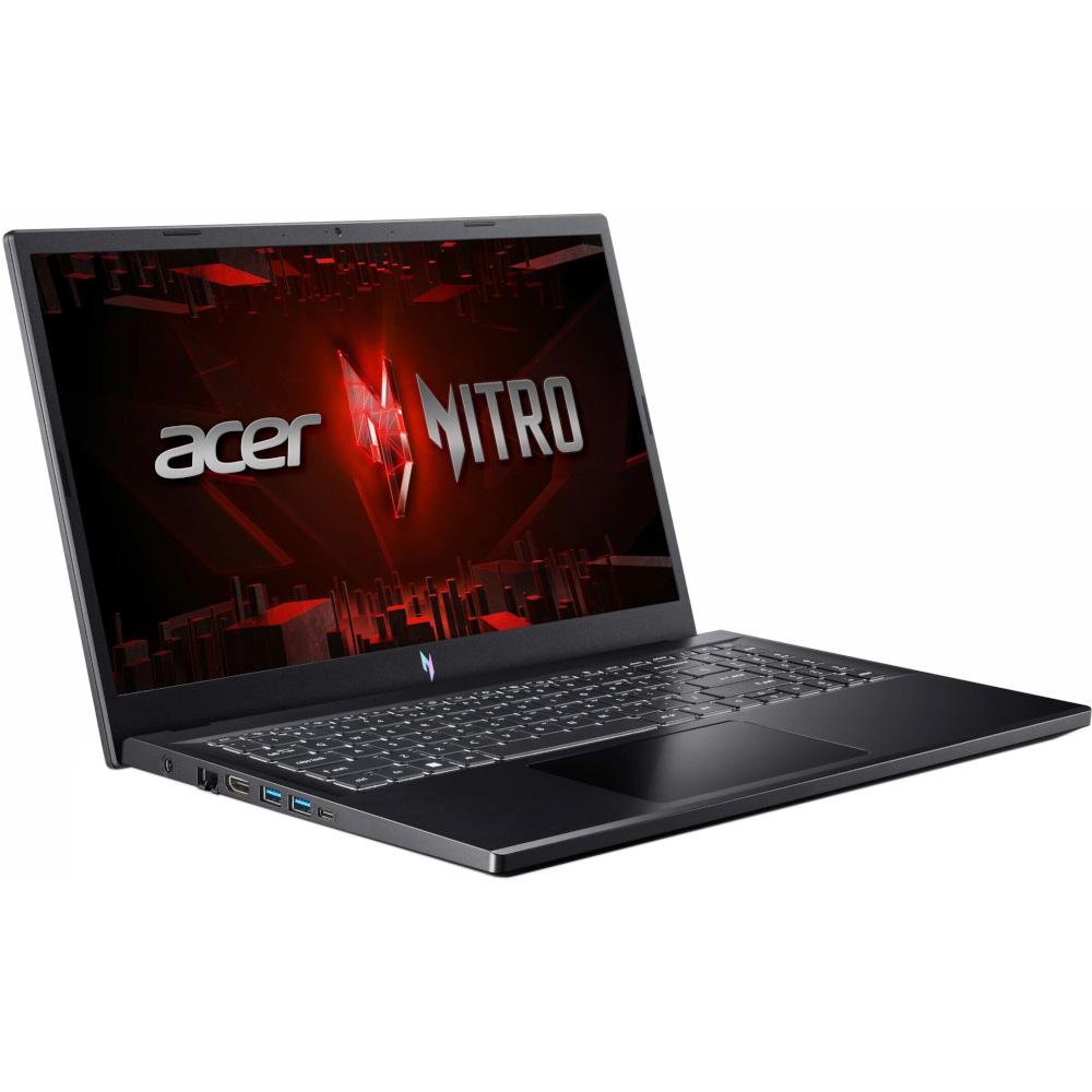 Ноутбук Acer Nitro V 15 ANV15-51 32/1TB/RTX 4060 15.6" Obsidian black (NH.QQEEU.00F) - фото 2 Ноутбук Acer Nitro V 15 ANV15-51 32/1TB/RTX 4060 15.6" Obsidian black (NH.QQEEU.00F) - фото 2