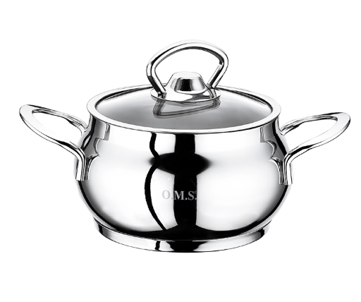 Каструля OMS з нержавіючої сталі з кришкою 0,9 л (30067311)