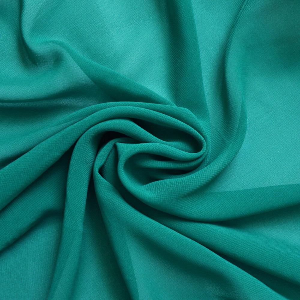 Ткань шифон Shela Темная бирюза (13764)