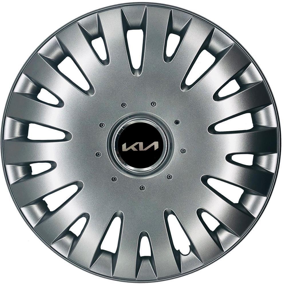 Колпаки SJS 403 с логотипом Kia R16 4 шт. Серебристый (2789081166)