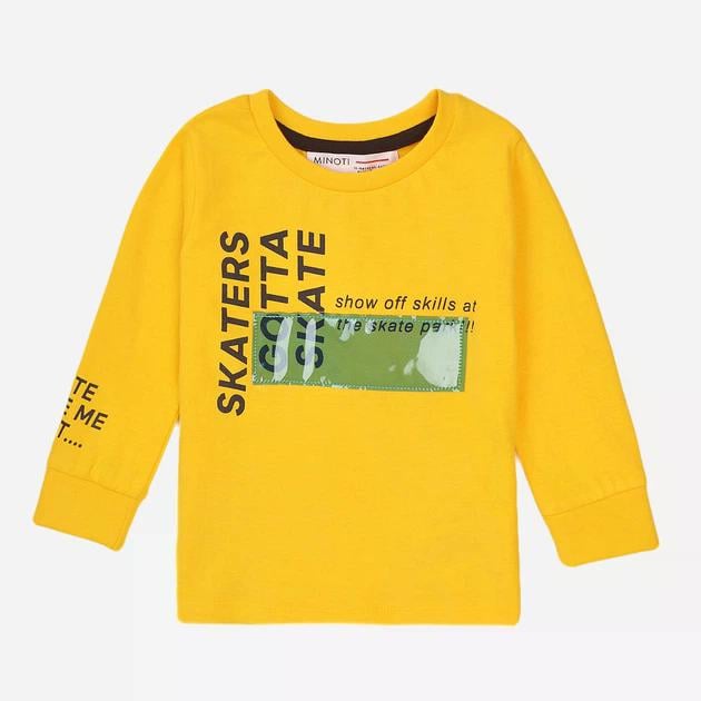 Лонгслів для хлопчика Minoti 80-86 см Жовтий (0302)