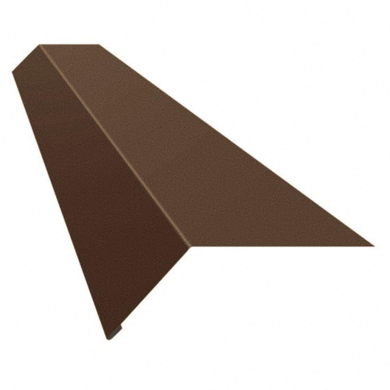 Карнизна планка капельник для бітумної черепиці/металочерепиці та профнастилу Partner з матовим покриттям Ral 8017 мат Шоколадний (376842099)