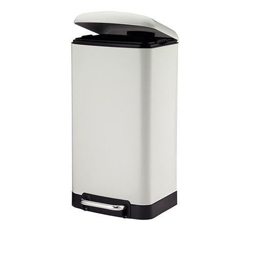 Ведро с педалью Kela Davino нержавеющая сталь 30 л Белый (110905) - фото 2 Ведро с педалью Kela Davino нержавеющая сталь 30 л Белый (110905) - фото 2