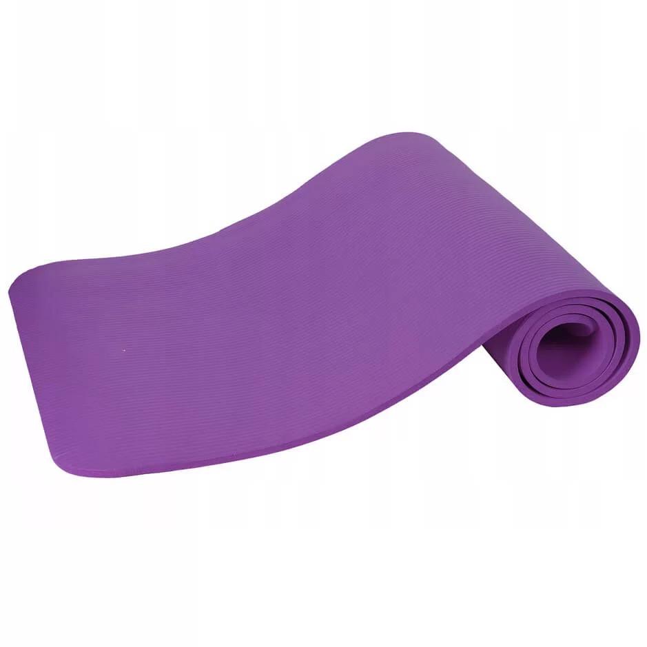 Коврик для йоги и фитнеса Power System PS-4017 NBR Fitness Yoga Mat Plus Purple 180х61х1 см (15272636) - фото 8